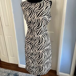 Animal stripe Sheath Dress David Warren